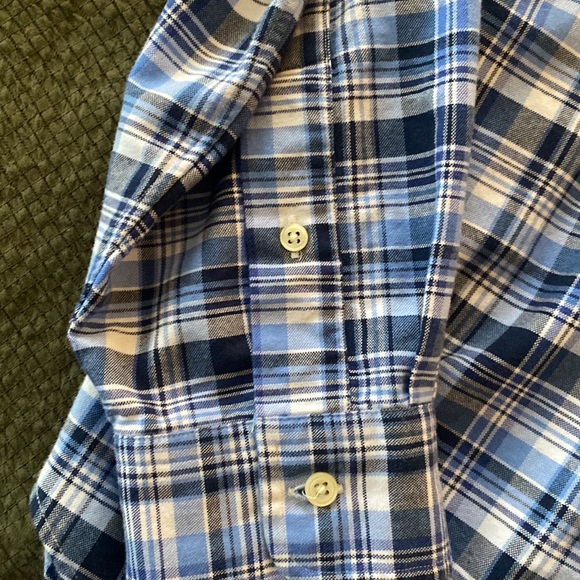 Mens Classic Fit Ralph Lauren Blue Plaid Button Up - Size L. NWOT - Picture 3 of 5